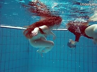 Perverse Diana Zelenkina And Simonna Gonna Make You Jizz With Underwater Flash