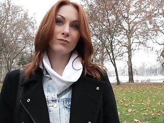 Russian Red-haired Is Lightly Seduced 1 - Public Pickups