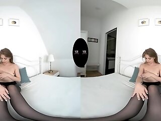 Not So Virginal Bonnie - Sexy Inexperienced In Pantyhose Solo Vr